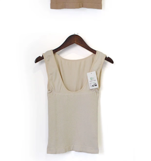 Đơn đặt hàng Nhật Bản sợi tre hỗ trợ ngực Phụ nữ đồ lót nhiệt cơ thể vest vest Giảm béo corset cơ thể định hình đồ lót