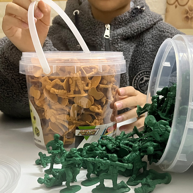 5cm Thick Military Toy Soldier Model for Boys, Large Soldier Toy, High-Quality Plastic Sand Table Soldier