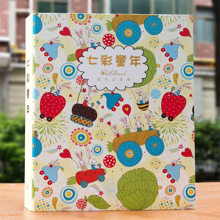 Kindergarten growth file record book a4 loose-leaf children's memorial book template photo album primary school student growth manual