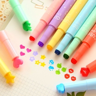 Seal highlighter pen Handmade DIY album jelly pen Creative candy color marker pen Children's color graffiti pen
