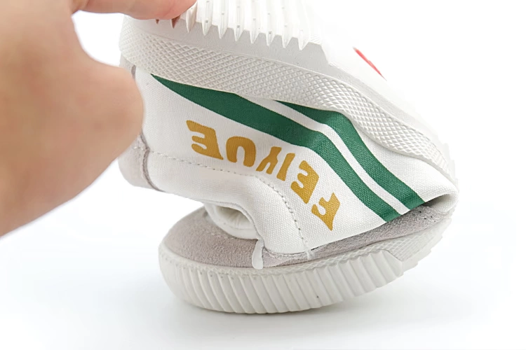 Giày thể thao bay chính hãng Thượng Hải Feiyue C mới da lộn khâu giày vải - Plimsolls