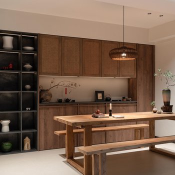 Whole house customized song's aesthetic north american black walnut wardrobe living room antique style skeleton line sideboard entrance cabinet