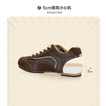 Ranyan retro moral training shoes for women 2025 autumn and winter new women's old money style maillard casual shoes