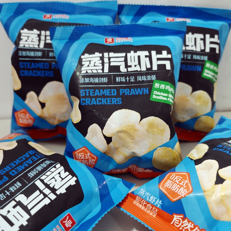 Liangpin Shop Squid Chips 15g*10 Bags Steam Puffed Shrimp Chips Snack for Binge-Watching and Leisure Liangpin Shop Squid Chips 15g*10 Bags Steam Puffed Shrimp Chips Snack for Binge-Watching and Leisure