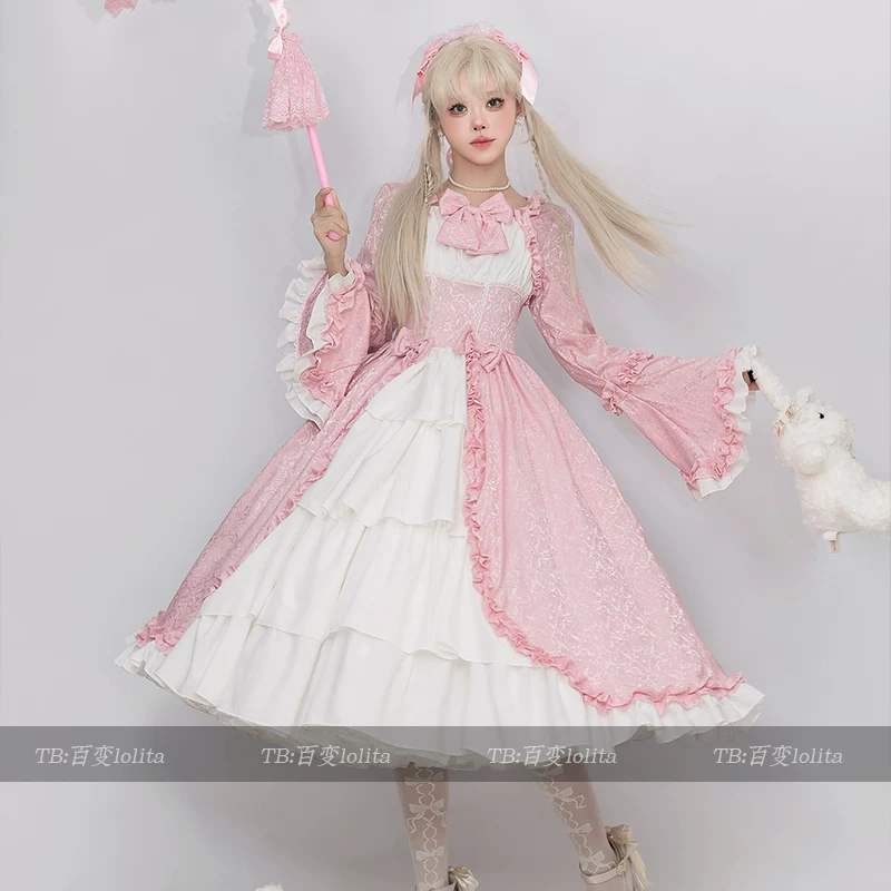 Платье ретро «маленькая принцесса» Lolita, европейский стиль, размеры S–5XL, пышная юбка