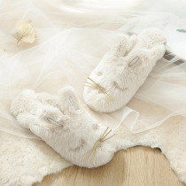 Cotton slippers female winter bag with indoor non-slip thick soft bottom cute home pregnant women warm production autumn and winter home slippers