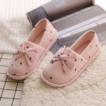 Moon shoes summer bag with postpartum puerpera soft home shoes pregnant women indoor moon slippers women thick-soled cotton slippers