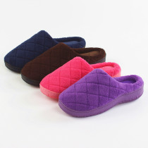 Foreign trade Winter men and women coral velvet winter slippers women married couples slippers home men size floor slippers