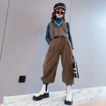 Girl Bullying Suit 2022 new fall Little crowddesign CUHK Tong Han Fan Machia hit undershirt with three sets of trekking