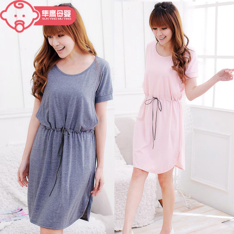 Laces Clothes Out of Spicy Moms Dress for summer clothes out of fashion Fashion Loose Tide Moms Summer Postpartum