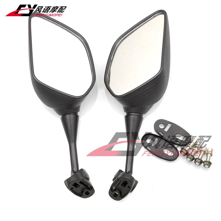 Honda CBR250 CBR400 CBR600 CBR900 CBR1000 sửa đổi gương chiếu hậu mới bằng sợi carbon - Xe máy lại gương gương cầu lồi xe máy