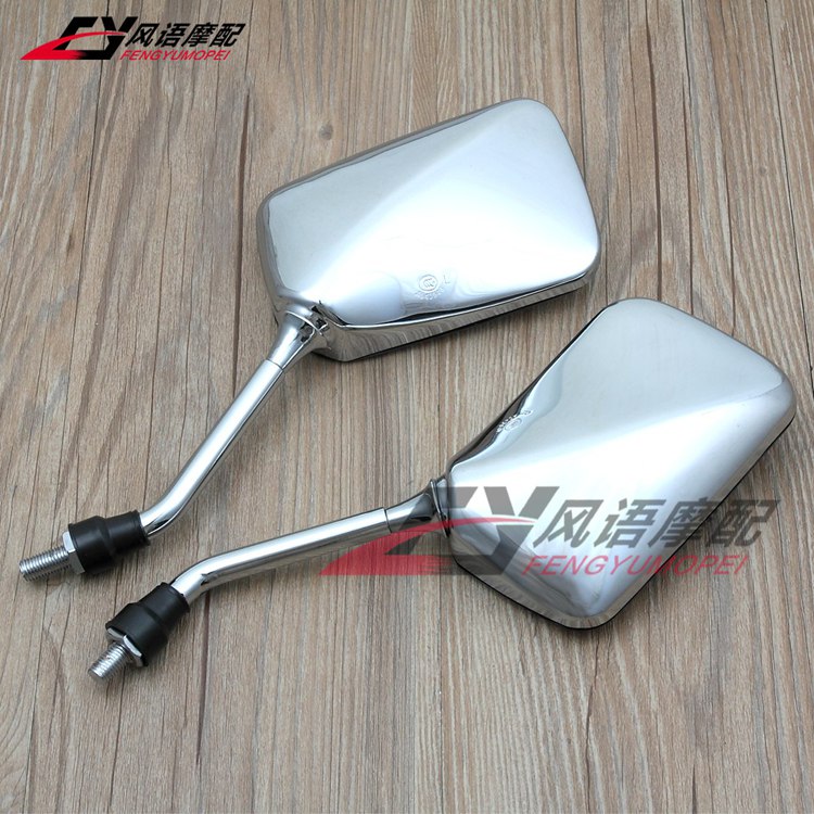 Honda CB400 CB-1 Wasp nhỏ 250 VTR250 CB750 CB1300 Gương chiếu hậu dạng que dày mạ điện - Xe máy lại gương kinh chieu hau