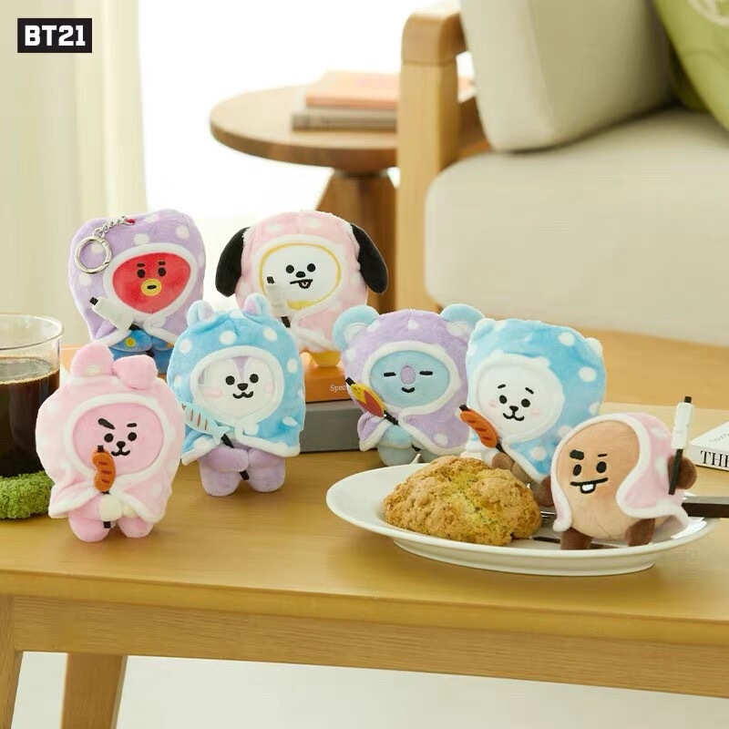 Bt21 Bonfire Series Blanket Doll Keychain Cute Pendant Line Friends