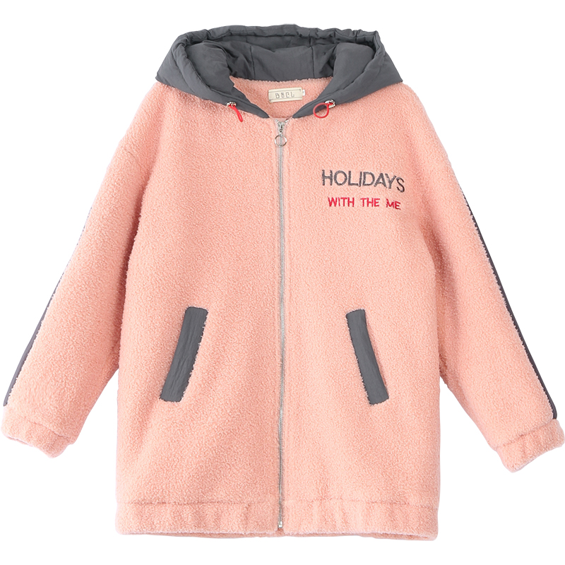 2020 mùa đông mới của Hàn Quốc phiên bản của cô gái lỏng lẻo cộng với chiếc áo khoác nhung bông nhung trung học cơ sở quần áo sinh viên mùa đông sở trường trung học quần áo bông cô gái