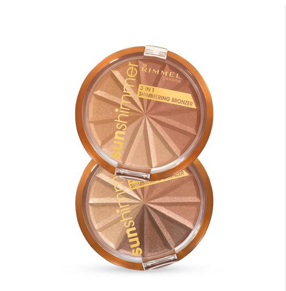 RIMMEL ánh nắng mặt trời bí ẩn tỏa sáng 3 trong 1 khả năng sửa chữa ánh sáng cao bột bóng kem mũi bóng bột năng lực sửa chữa âm thanh nổi bắt sáng