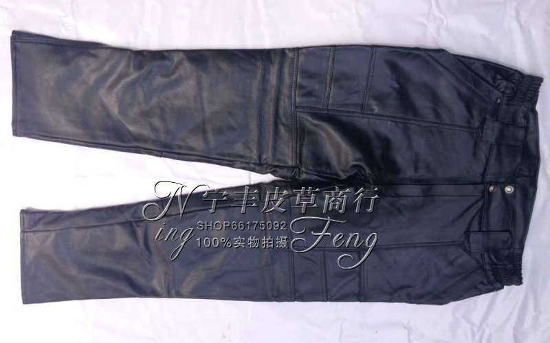 Pantalon cuir homme droit pour hiver - Ref 1482089 Image 28