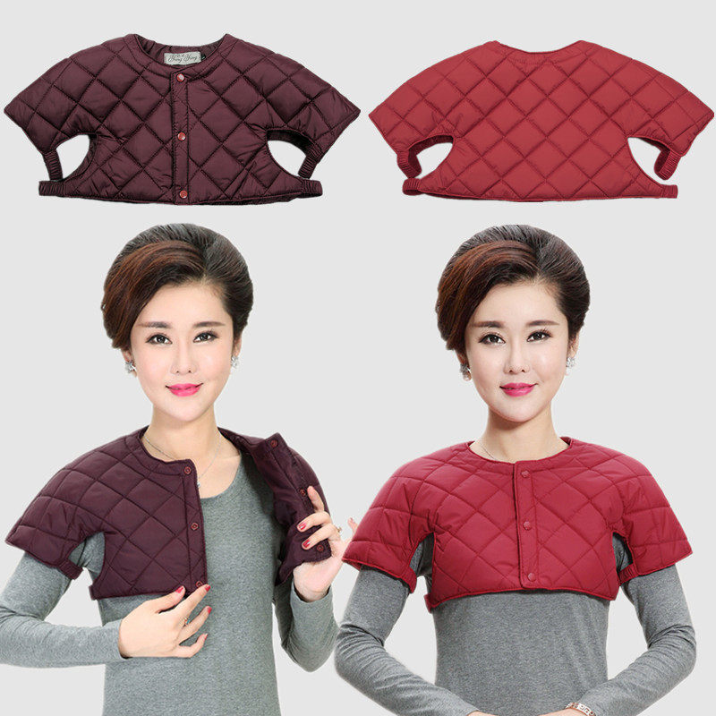 Mother's down cotton Nursing shoulder middle aged woman warm sleeping Horse clip autumn and winter middle-aged guard shoulder cervical spine mamma