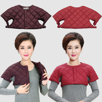 Mom down cotton shoulder protection middle-aged and elderly womens warm sleeping horse clip autumn and winter middle-aged shoulder cervical spine shoulder horse