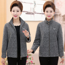 Middle-aged female mother spring and autumn coat 40-50 years old middle-aged and elderly womens clothing 2019 coat coat