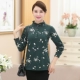 Áo sơ mi cotton trung thu xuân hè mới 2018 dành cho mẹ trung niên áo sơ mi nữ trung niên