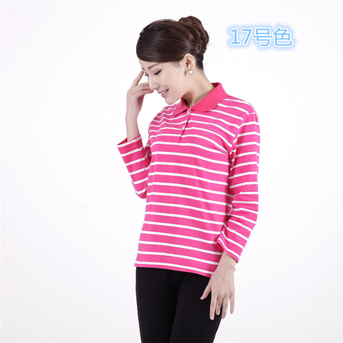 Áo sơ mi nữ dài tay mùa thu nữ 40-50 Mẹ tải áo sơ mi trung niên cotton dài tay áo form rộng nữ tay lỡ