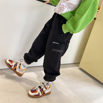 Fifis wardrobe girls clothing pants 2021 spring autumn new CUHK Fashion Pure Cotton Loose Clothing Casual Pants