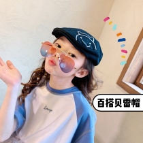 Feifei wardrobe 2020 spring and summer new girl hat big boy foreign-style wild beret childrens hat tide