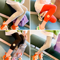 Feifei wardrobe 2020 Summer new girl leggings in the big boy cotton foreign style thin Daisy pants