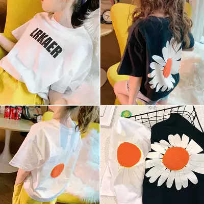Feifei wardrobe girls short sleeve T-shirt 2020 Summer new middle school children Foreign style cotton loose children's coat