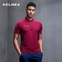 KELME Karl Beauty Áo thể thao nam kinh doanh Áo sơ mi cổ điển giản dị Paul ngắn tay áo mùa hè ve áo dịch vụ nhóm - Áo polo thể thao 1áo polo nữ trắng