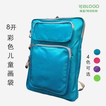 Childrens painting bag 8K4 open painting bag art small painting bag a3 students can print logo rainproof ultra-light sketching bag