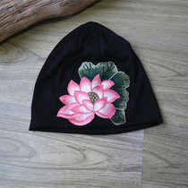 Ethnic embroidered hats for men and women thin thick head towel hats