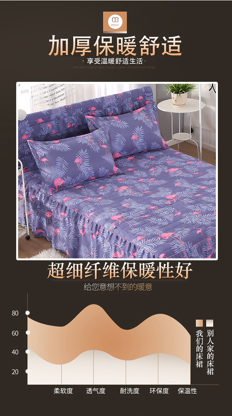 Chăn bông giường đệm giường đơn mảnh Simmons nệm bọc giường váy trampoline bộ có thể được trang bị bốn hoặc năm bộ váy giường đẹp	