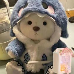 Rabbit Plush Internet Celebrity Toy Cross-dressing Doll Doll Male and Female Bear Rag Doll Cute Super Cute ຂອງຂວັນວັນເກີດຂອງເດັກນ້ອຍ
