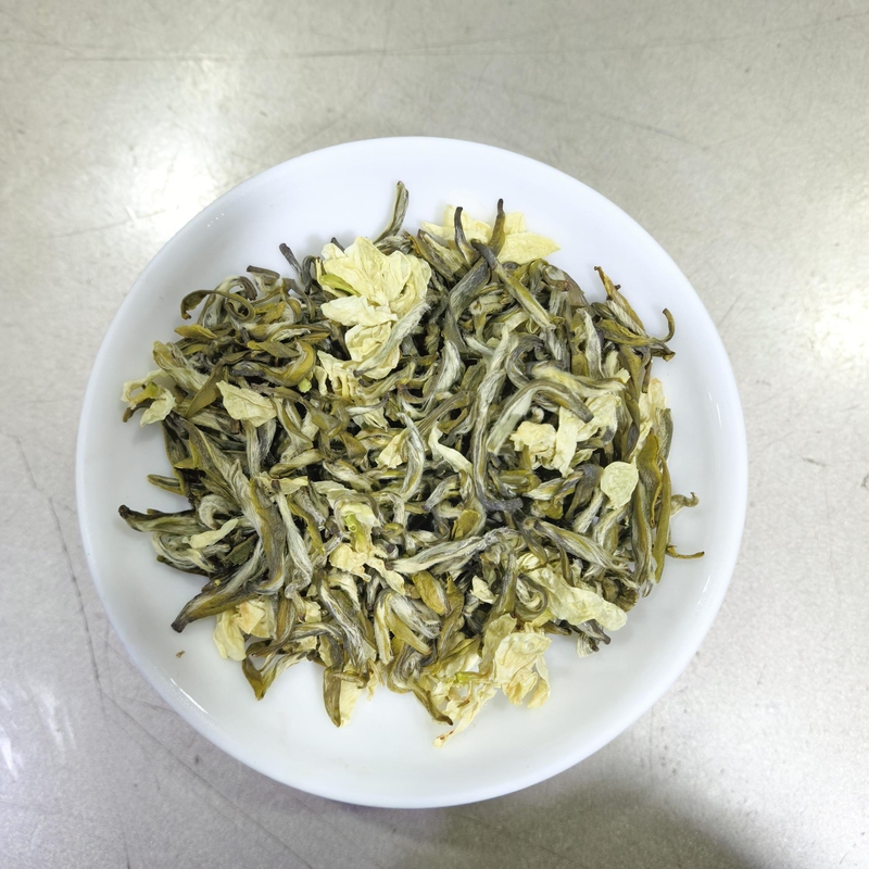2026 New Tea Si Ji Piaoxue Jasmine White Tea Jasmine Flower Tea Strong Aroma Loose Tea Leaves