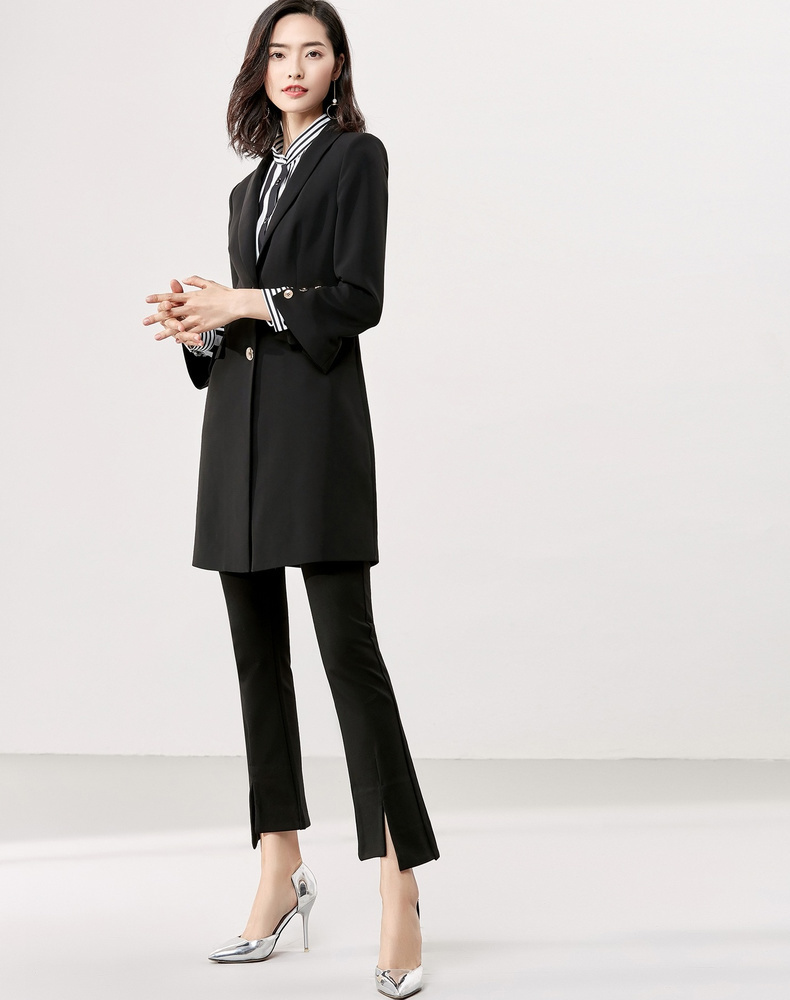 [Giá giải phóng mặt bằng 159 nhân dân tệ] 2018 mùa thu mới dài phần cổ chữ V trench coat nữ phiên bản Hàn Quốc của áo khoác vest nữ giản dị áo sơ mi trắng nữ hàng hiệu