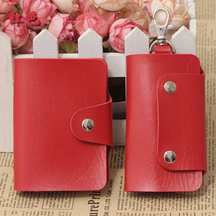 Thẻ gói túi chìa khóa hai mảnh thẻ đặt vòng chìa khóa đặt thẻ ngân hàng chủ thẻ đặt hàng shop ví móc khóa