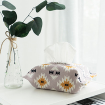 Bohemia National style simple cloth art paper bag waterproof tissue towel bag living room tissue box drawing paper box