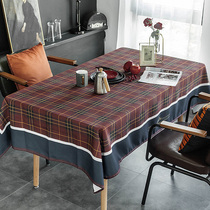 Eurostyle minimalist tennis red ins waterproof table cloth art home rectangular table cloth tea table cloth with thick dining table cloth