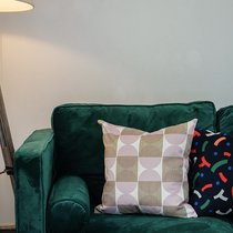 An orange chant with a suede cloth Pillow Cushions Sleeping minimalist Sofa Living Room Ultra Soft Car Waist Pillow Bedside Waistline