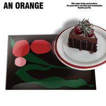 Cute ins waterproof PVC placemas insulation mat thickened table mat coaster bowl mat rectangular table mat household