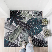 Nordic Ins Green Implants Doormat Cushion Footrest Can cut dust scraping mud Home PVC silk ring door padded anti-slip mat