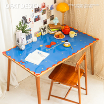 An Orange Princess Please Dine Cute Table Mat Table Mat Dining Mat Waterproof Pvc Home Insulation Mat Student Desktop