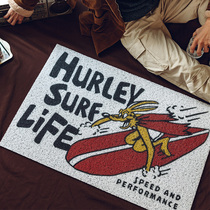 Access door mat can be cut American cartoon door carpet entrance door for insoles easy to clean dust removal silk ring door mat