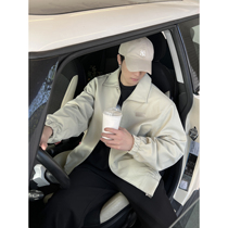 CCJE Homemade Spring Senior Color Short jacket Mens Korean version Trend Ins Wind minimalist Loose Mens Jacket