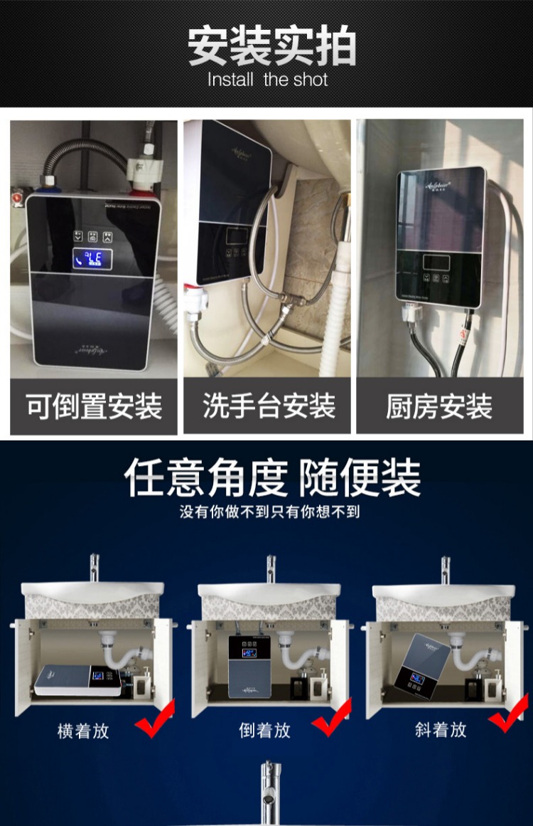bình nước nóng lạnh Bếp mini kho báu nhà bếp nóng máy nước nóng nhà nóng nhanh lên xuống nước nhỏ kho báu nước nóng bình năng lượng mặt trời