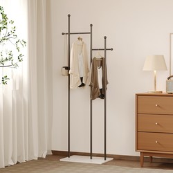 Light Luxury Home Standing Coat Rack, Cream Style Bedroom and Living Room Entryway Coat Rack, Internet-Famous Floor-Standing Corner Coat Rack