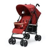 Коляска для близнецов, детская складная тележка для двоих с сидением, можно сидеть и лежать