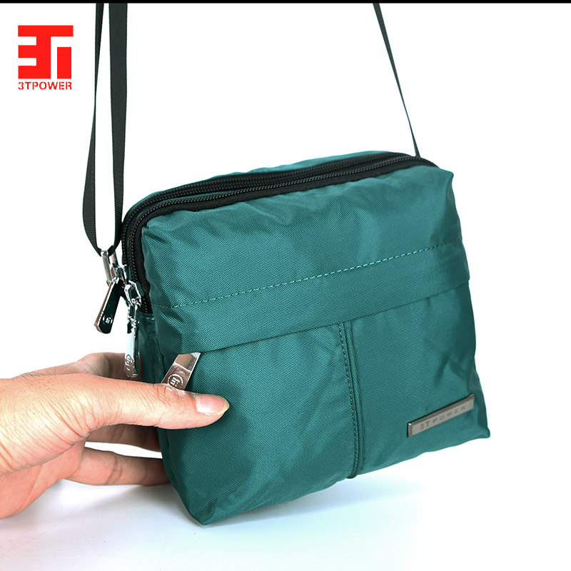 Mini small square bag men summer women casual new product 3T practical multi-compartment shoulder bag waterproof nylon cloth cross-body