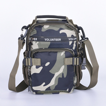 Multifunctional shoulder bag crossbody backpack camouflage chest bag tide military fans tactical canvas tide waterproof outdoor sports portable